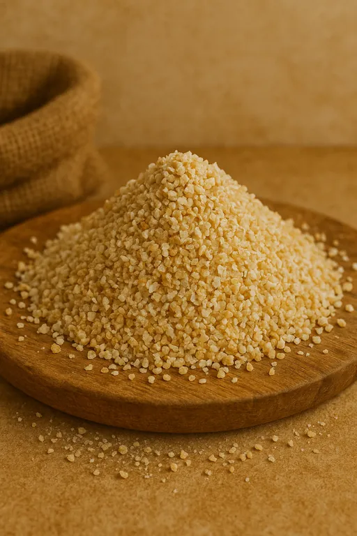 Cereal groats, meal and pellets